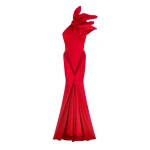 Schiaparelli Long Asymmetrical Backless Dress Dresses in Schiaparelli Authentic Luxury Fashion at Coveti