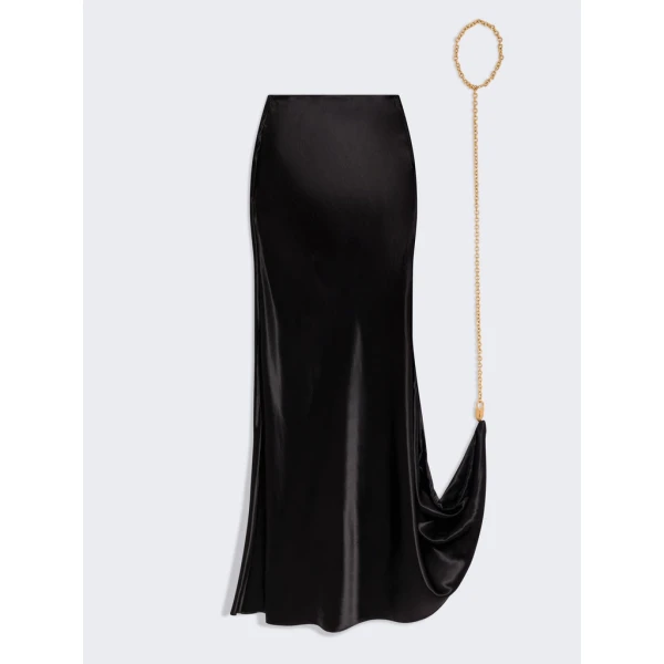 Schiaparelli Long Padlock Chain Skirt Skirts in Schiaparelli Authentic Luxury Fashion at Coveti