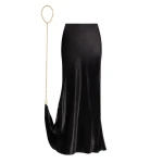 Schiaparelli-Long-Padlock-Chain-Skirt31517_nobg Schiaparelli Long Padlock Chain Skirt Skirts in Schiaparelli Authentic Luxury Fashion at Coveti