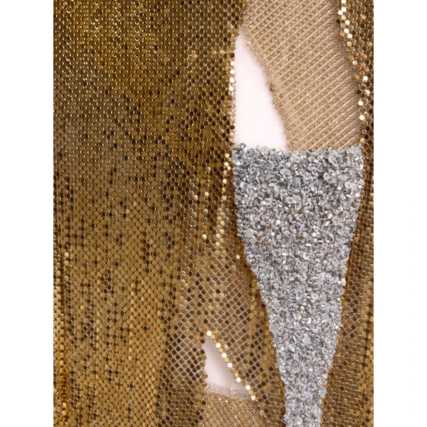 Schiaparelli Metallic Torn Dress Dresses in Schiaparelli Authentic Luxury Fashion at Coveti