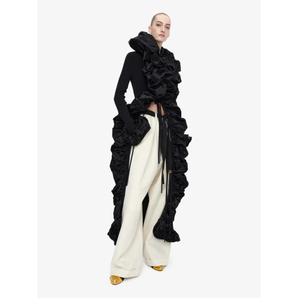 Schiaparelli Oversized Pleated Pants Pants in Schiaparelli Authentic Luxury Fashion at Coveti