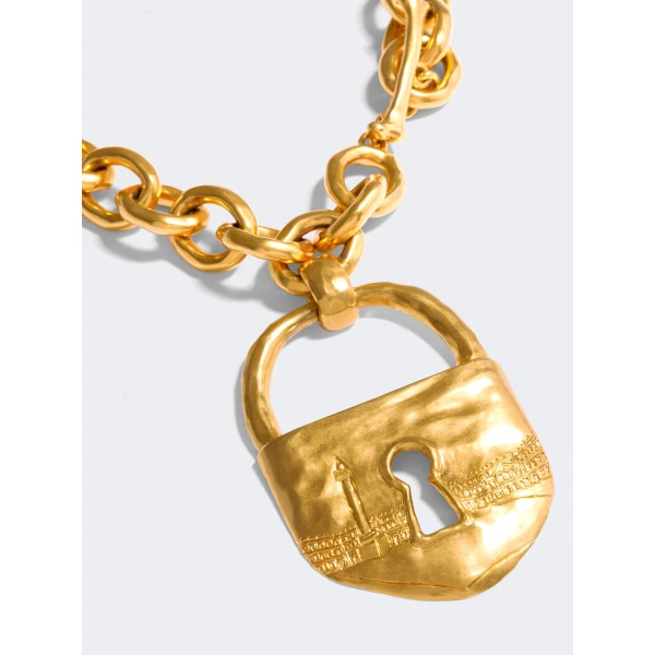 Schiaparelli Padlock Necklace, view 3