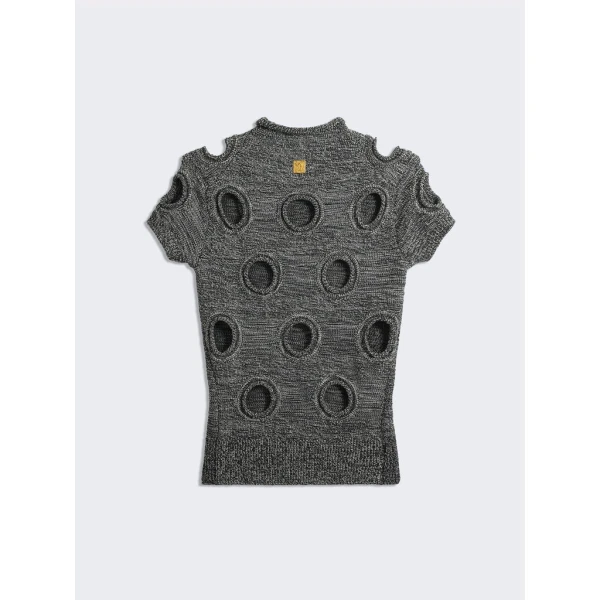 Schiaparelli Polka Dot T-Shirt Tops in Schiaparelli Authentic Luxury Fashion at Coveti