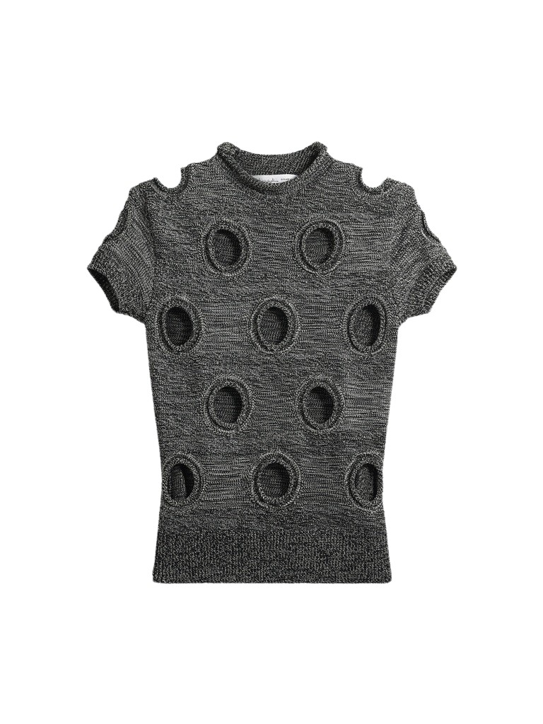 Schiaparelli Polka Dot T-Shirt Tops in Schiaparelli Authentic Luxury Fashion at Coveti
