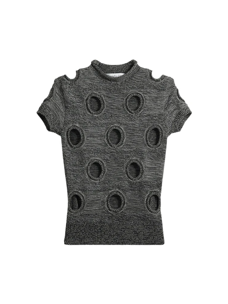 Schiaparelli-Polka-Dot-T-Shirt18689_nobg Schiaparelli Polka Dot T-Shirt Tops in Schiaparelli Authentic Luxury Fashion at Coveti