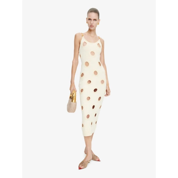 Schiaparelli Polka Dots Dress Dresses in Schiaparelli Authentic Luxury Fashion at Coveti