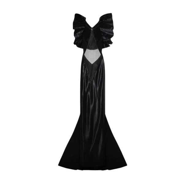 Schiaparelli Ruffled Dress Dresses in Schiaparelli Authentic Luxury Fashion at Coveti