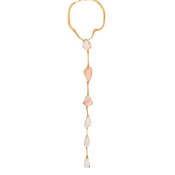 Schiaparelli Salt Stone Pendant Necklace