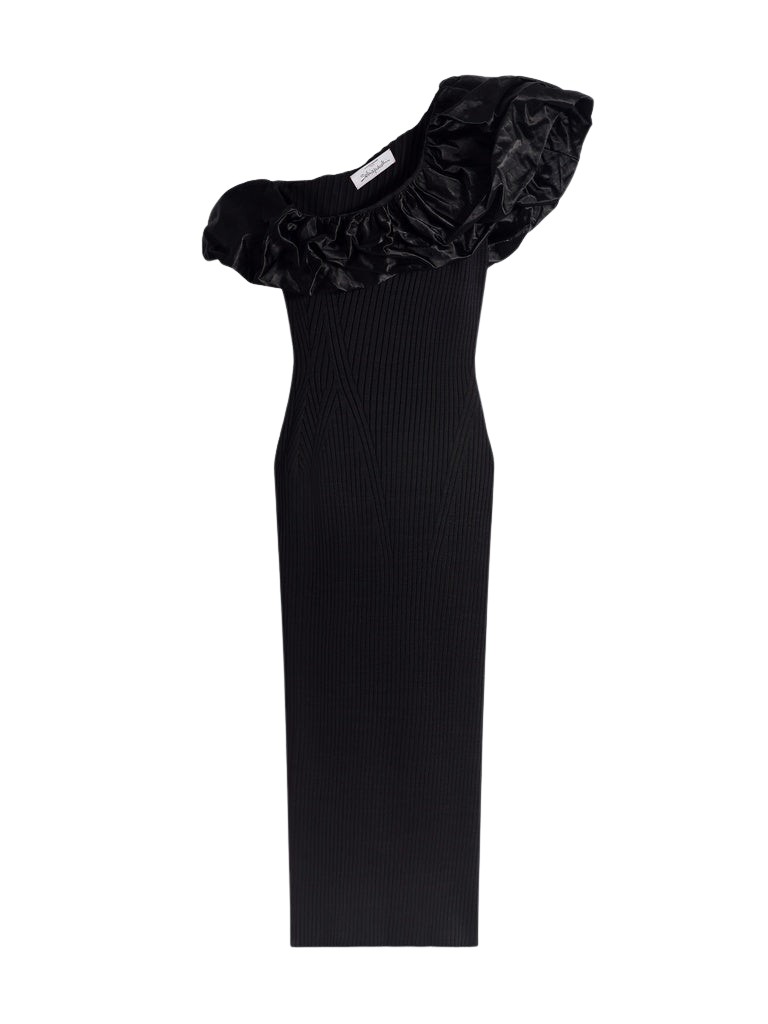 Schiaparelli Sculptural Ruffle Dress