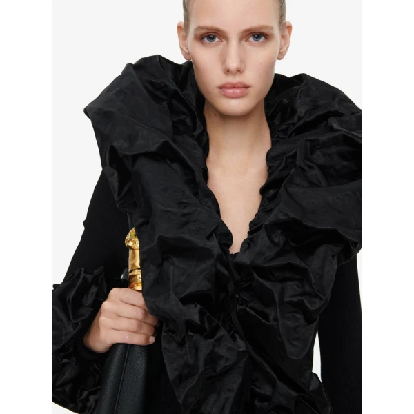 Schiaparelli Sculptural Ruffle Dress Dresses in Schiaparelli Authentic Luxury Fashion at Coveti