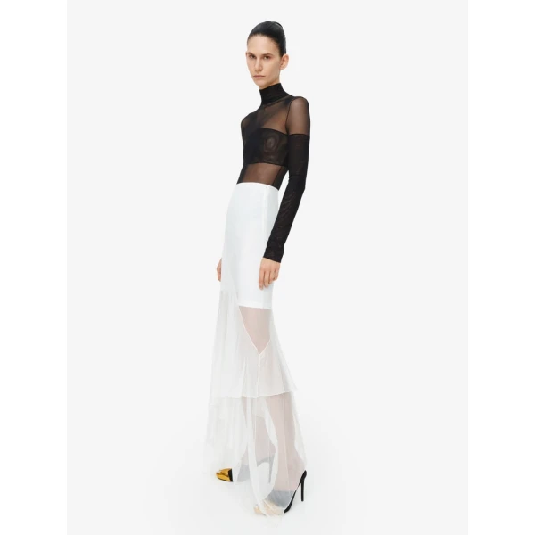 Schiaparelli Sheer Skirt Skirts in Schiaparelli Authentic Luxury Fashion at Coveti