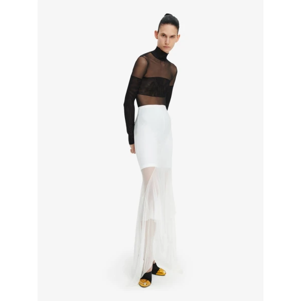 Schiaparelli Sheer Skirt Skirts in Schiaparelli Authentic Luxury Fashion at Coveti