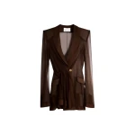 Schiaparelli Transparent Crossover Jacket Jackets in Schiaparelli Authentic Luxury Fashion at Coveti