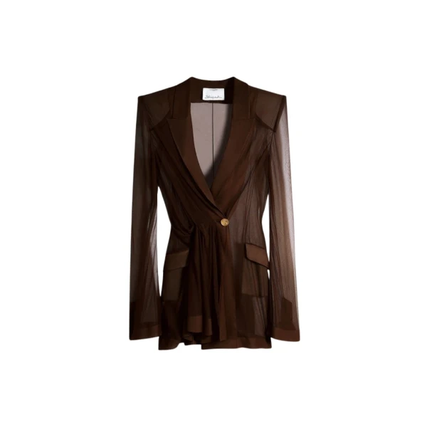 Schiaparelli Transparent Crossover Jacket Jackets in Schiaparelli Authentic Luxury Fashion at Coveti