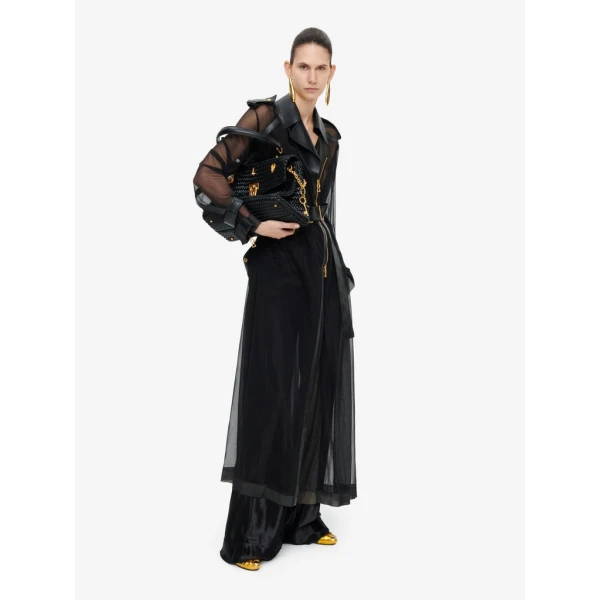 Schiaparelli Transparent Trench Coats in Schiaparelli Authentic Luxury Fashion at Coveti