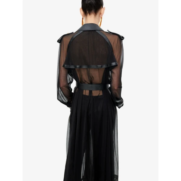 Schiaparelli Transparent Trench Coats in Schiaparelli Authentic Luxury Fashion at Coveti