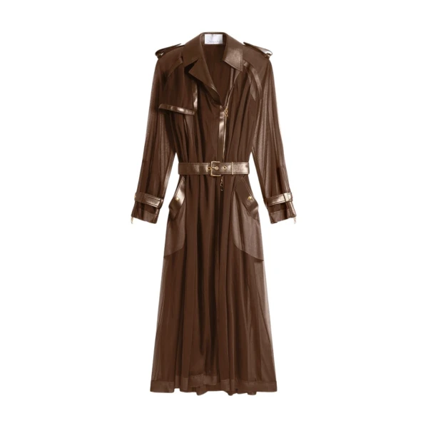 Schiaparelli Trench Transparent Coats in Schiaparelli Authentic Luxury Fashion at Coveti