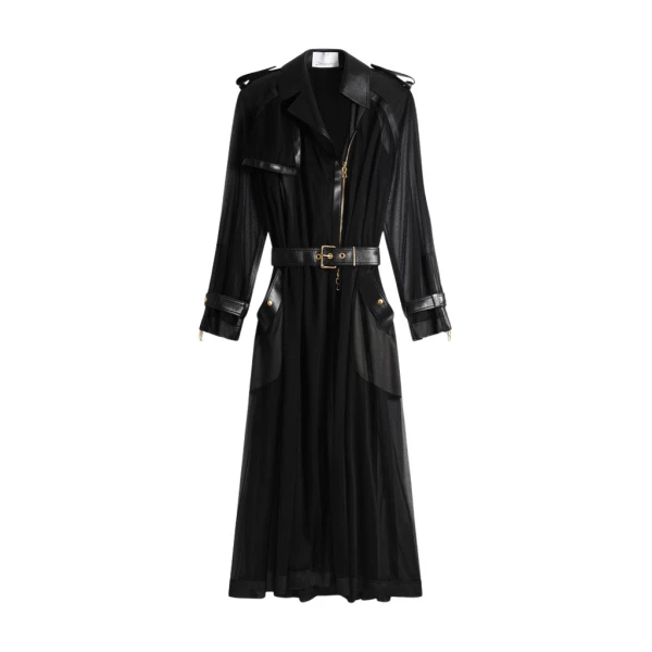 Schiaparelli Transparent Trench Coats in Schiaparelli Authentic Luxury Fashion at Coveti