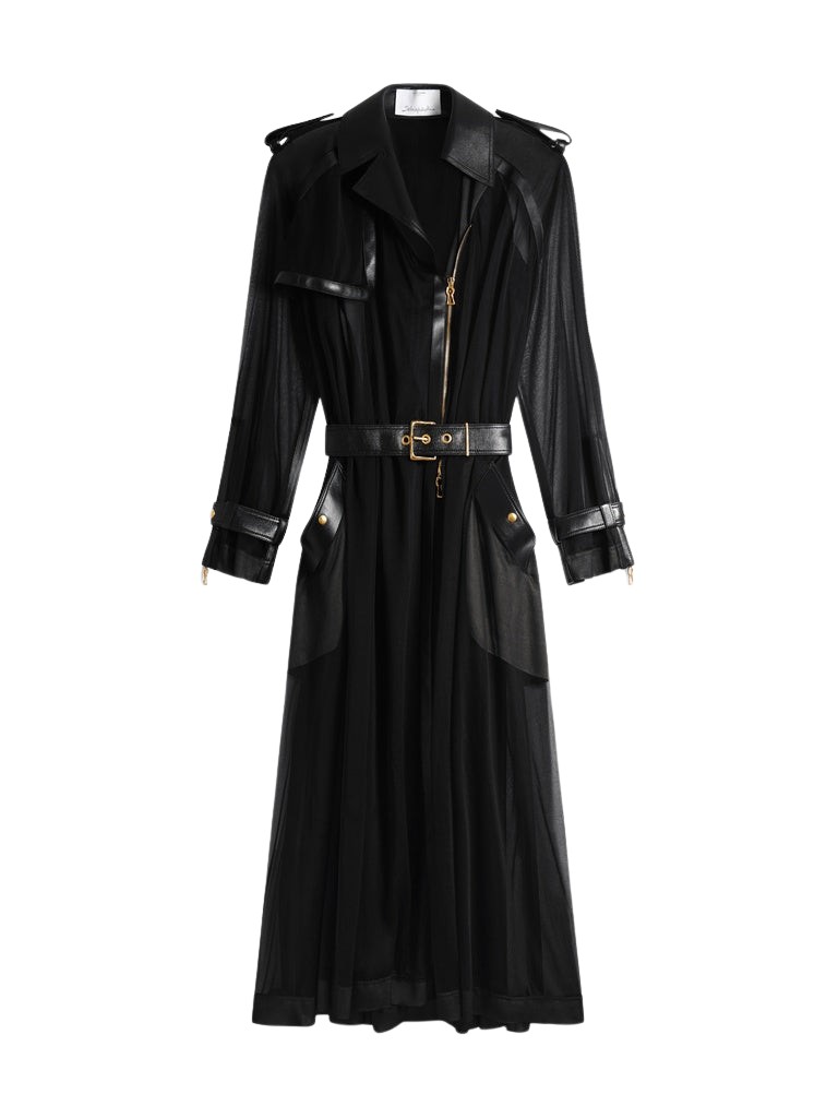 Schiaparelli Transparent Trench Coats in Schiaparelli Authentic Luxury Fashion at Coveti