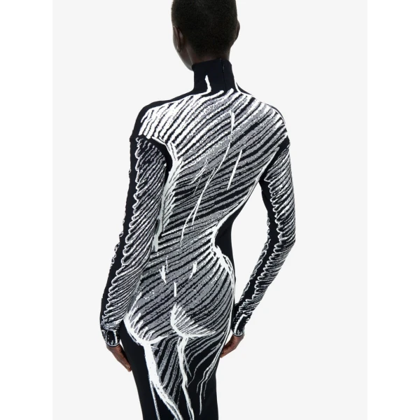 Schiaparelli Trompe L'Oeil Dress Dresses in Schiaparelli Authentic Luxury Fashion at Coveti