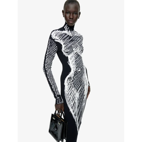 Schiaparelli Trompe L'Oeil Dress Dresses in Schiaparelli Authentic Luxury Fashion at Coveti