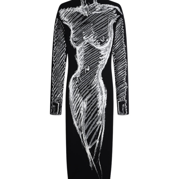 Schiaparelli Trompe L'Oeil Dress Dresses in Schiaparelli Authentic Luxury Fashion at Coveti