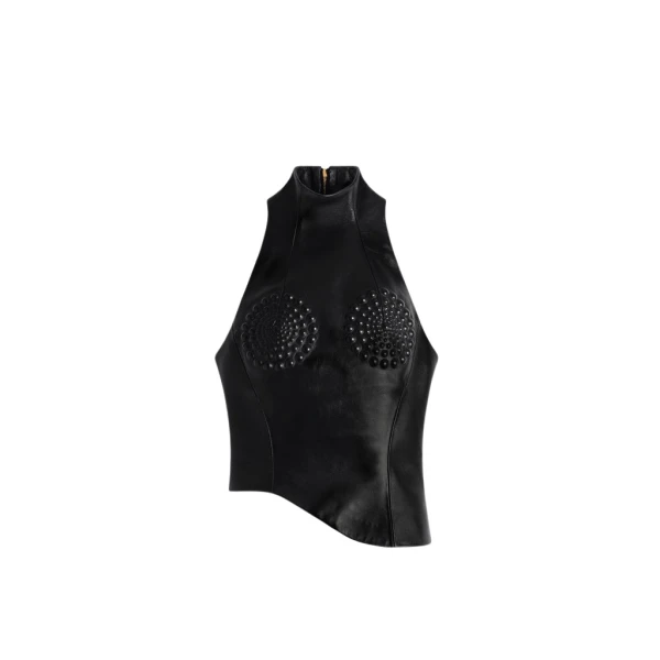 Schiaparelli Trompe L'Oeil Wave Top Tops in Schiaparelli Authentic Luxury Fashion at Coveti
