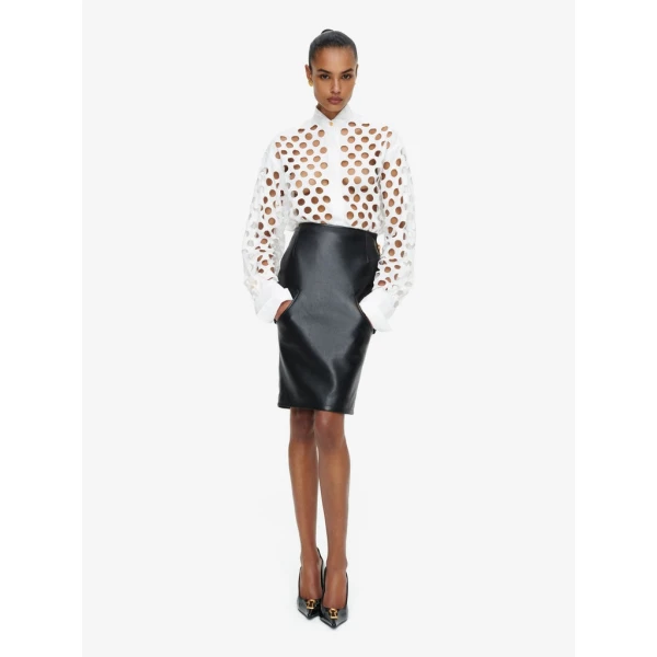 Schiaparelli Tuxedo Shirt Tops in Schiaparelli Authentic Luxury Fashion at Coveti