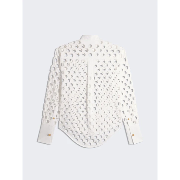 Schiaparelli Tuxedo Shirt Tops in Schiaparelli Authentic Luxury Fashion at Coveti