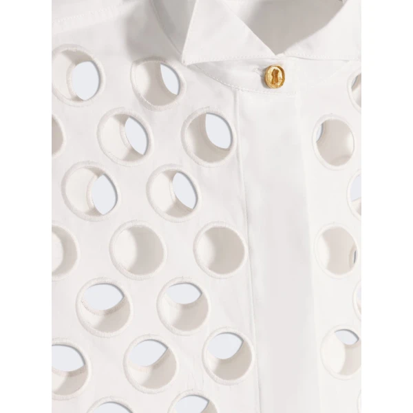 Schiaparelli Tuxedo Shirt Tops in Schiaparelli Authentic Luxury Fashion at Coveti