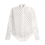 Schiaparelli Tuxedo Shirt Tops in Schiaparelli Authentic Luxury Fashion at Coveti