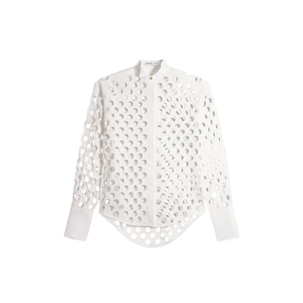 Schiaparelli Tuxedo Shirt Tops in Schiaparelli Authentic Luxury Fashion at Coveti
