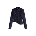 Schiaparelli Wave Denim Jacket Jackets in Schiaparelli Authentic Luxury Fashion at Coveti