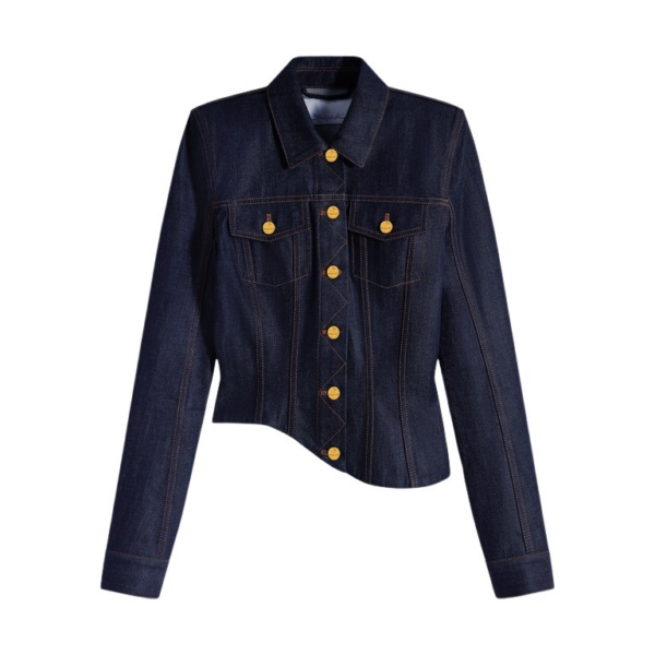 Schiaparelli Wave Denim Jacket Jackets in Schiaparelli Authentic Luxury Fashion at Coveti