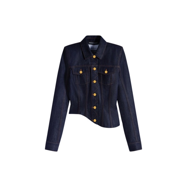 Schiaparelli Wave Denim Jacket Jackets in Schiaparelli Authentic Luxury Fashion at Coveti