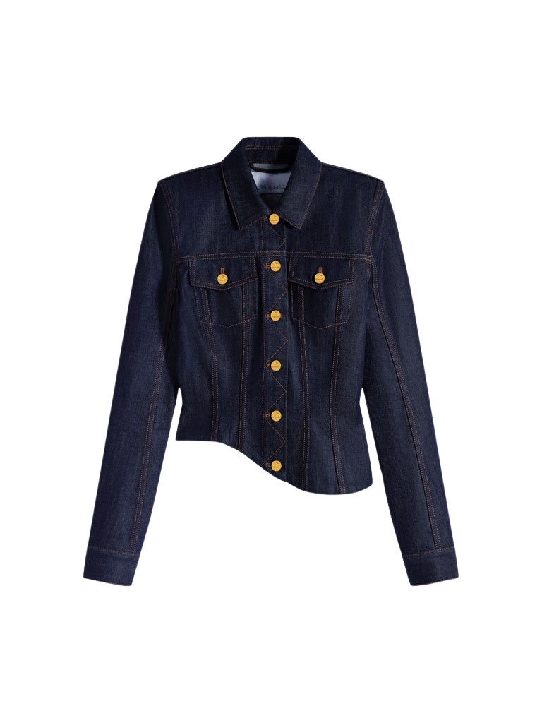 Schiaparelli Wave Denim Jacket Jackets in Schiaparelli Authentic Luxury Fashion at Coveti