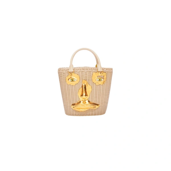 Schiaparelli Wicker Face Bag
