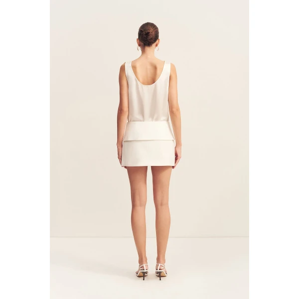 Shona Joy Felix Mini Skirt – Coconut, view 6