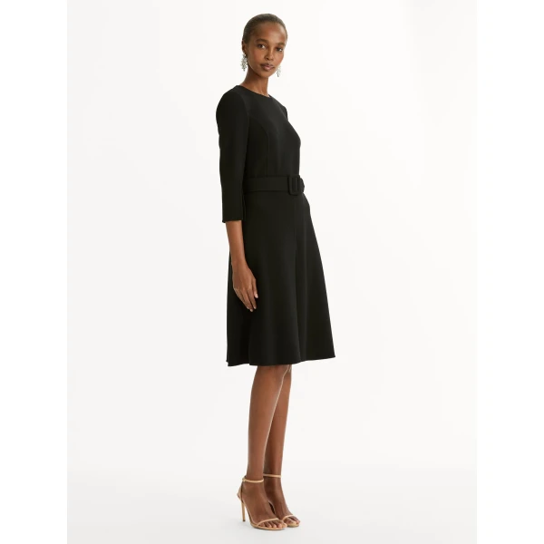 Oscar de la Renta Split-Sleeve Wool-Blend Dress - Dresses - American Luxury Evening Wear at Coveti