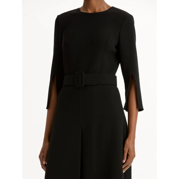 Oscar de la Renta Split-Sleeve Wool-Blend Dress - Dresses - American Luxury Evening Wear at Coveti