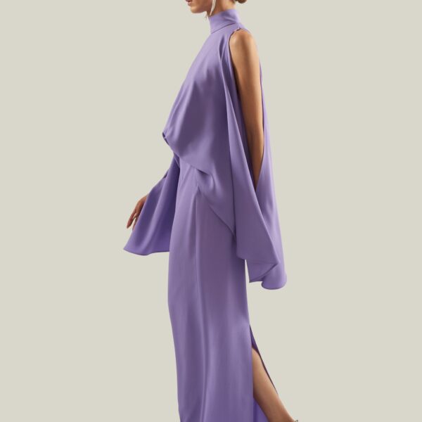 Taller Marmo Bacall Dress In Lavender - Dresses - Italian Luxury Evening Wear at Coveti