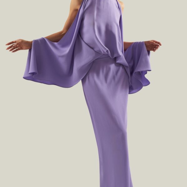 Taller Marmo Bacall Dress In Lavender - Dresses - Italian Luxury Evening Wear at Coveti