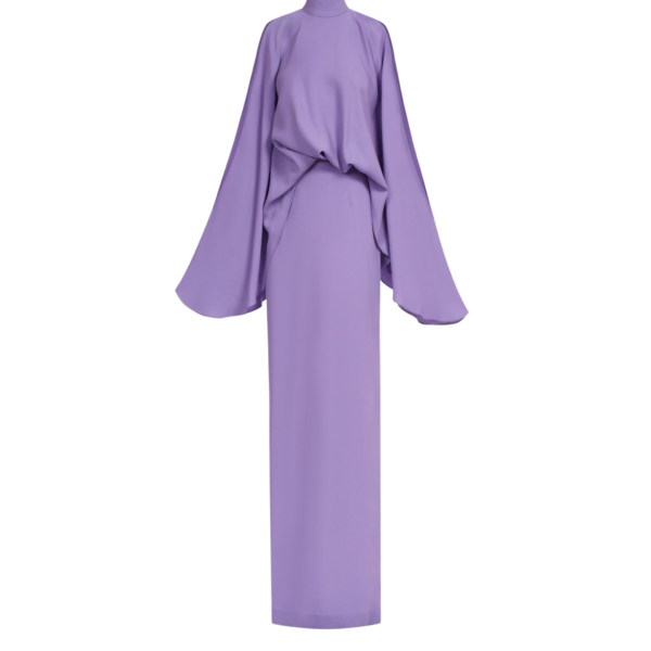 Taller Marmo Bacall Dress In Lavender - Dresses - Italian Luxury Evening Wear at Coveti