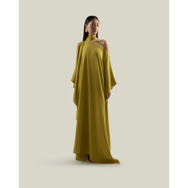 Taller Marmo Barths Kaftan In Gold Kiwi, view 2