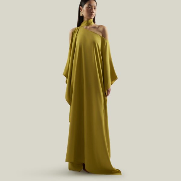 Taller Marmo Barths Kaftan In Gold Kiwi - Dresses - Italian Luxury Evening Wear at Coveti