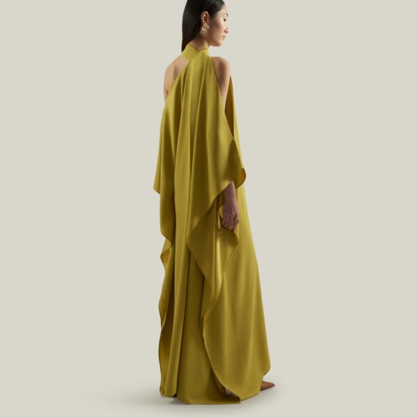 Taller Marmo Barths Kaftan In Gold Kiwi - Dresses - Italian Luxury Evening Wear at Coveti