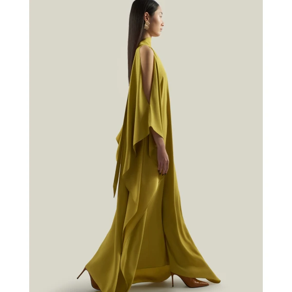 Taller Marmo Barths Kaftan In Gold Kiwi, view 4