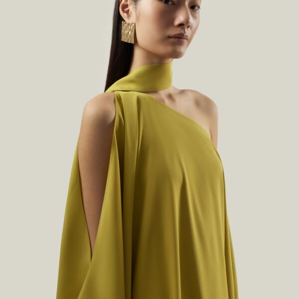 Taller Marmo Barths Kaftan In Gold Kiwi - Dresses - Italian Luxury Evening Wear at Coveti
