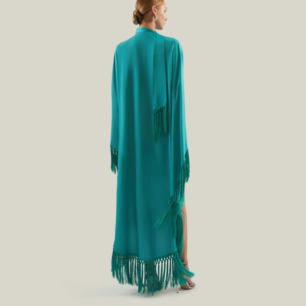 Taller Marmo Cecil Kaftan In Turquoise - Dresses - Italian Luxury Evening Wear at Coveti