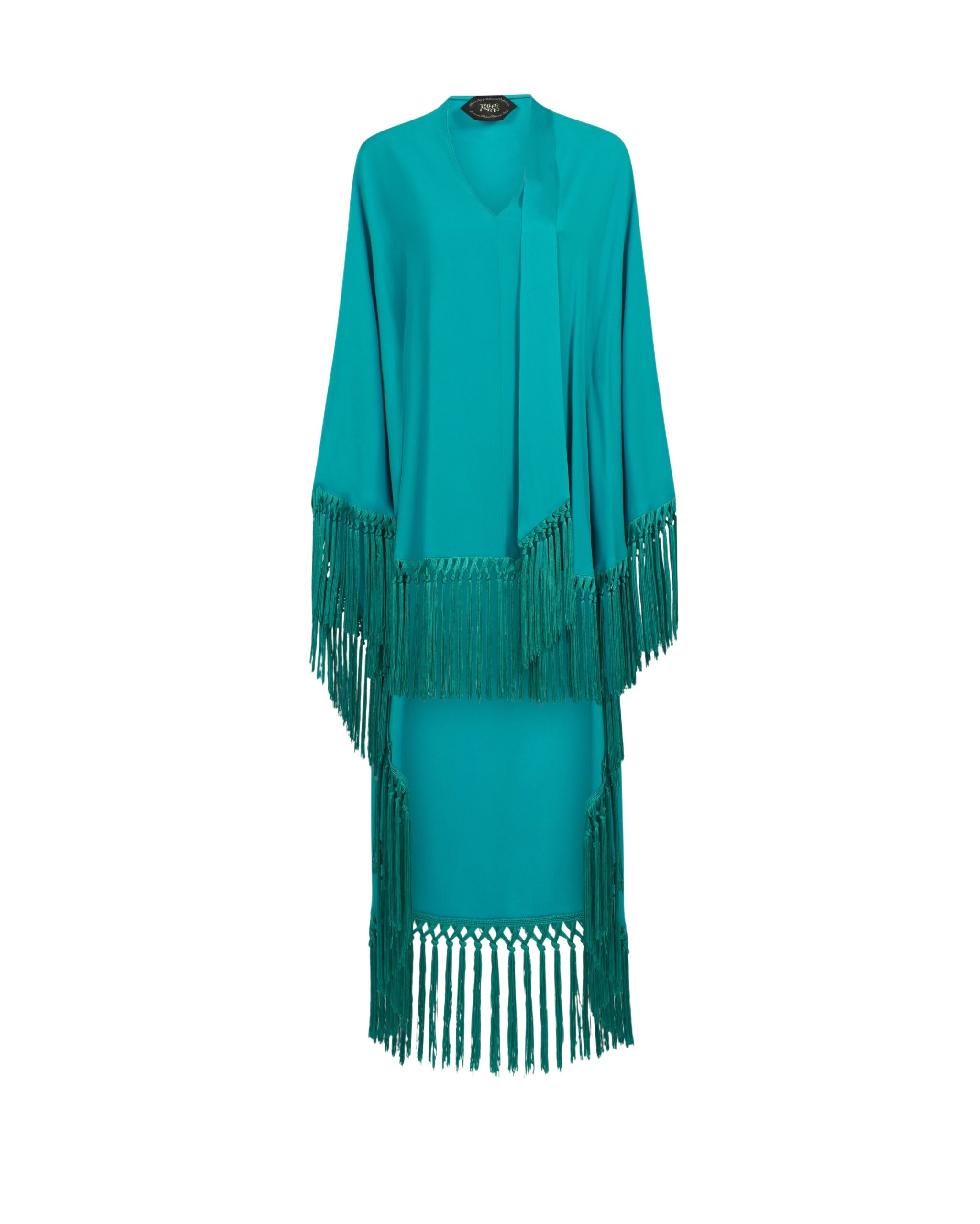 Taller Marmo Cecil Kaftan In Turquoise - Dresses - Italian Luxury Evening Wear at Coveti